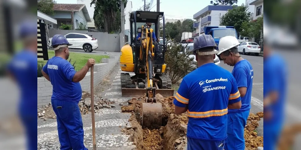 Serão interligados cerca de mil metros de tubulações