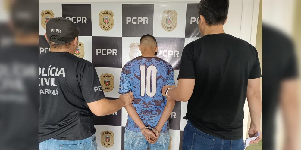 Suspeito foi preso pela Polícia Civil