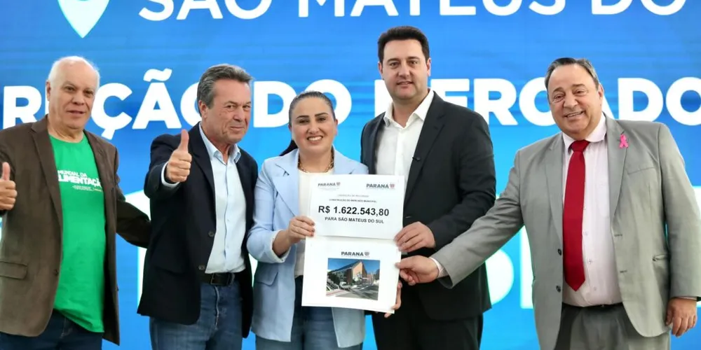 Natalino Avance, Márcio Nunes, Fernanda Sardanha, Ratinho Junior e Hussein Bakri estiveram reunidos