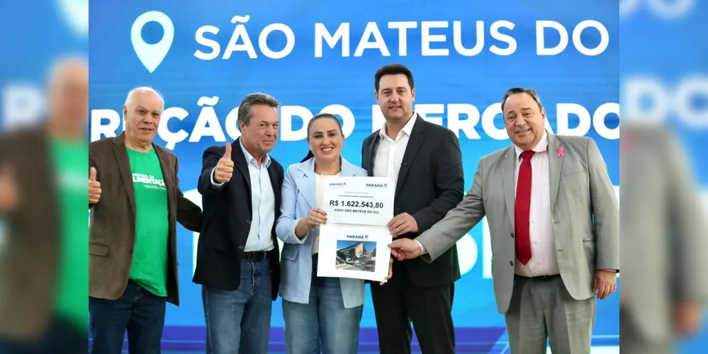 Natalino Avance, Márcio Nunes, Fernanda Sardanha, Ratinho Junior e Hussein Bakri estiveram reunidos