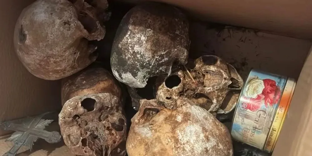 As primeiras informações apontam que o material pode ter sido retirado ilegalmente de cemitérios da cidade