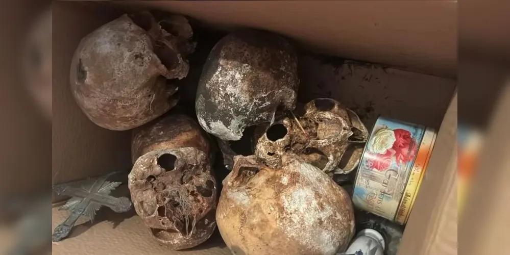 As primeiras informações apontam que o material pode ter sido retirado ilegalmente de cemitérios da cidade