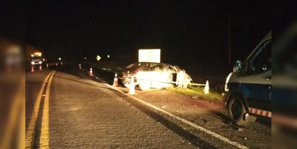 Acidente ocorreu no sentido Piraí do Sul - Jaguariaíva