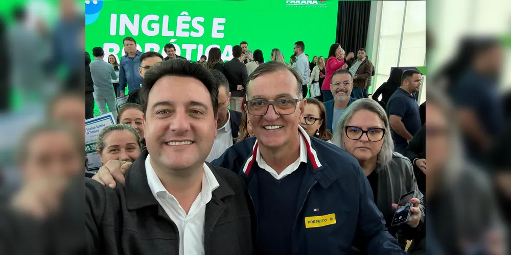 Ratinho Junior e Rildo Leonardi estiveram reunidos