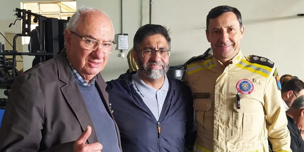 Reinaldo Cardoso, Günter Lesnau e André Lopes estiveram reunidos