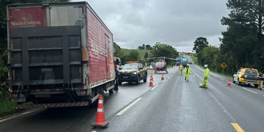 Um homem sofreu ferimentos graves e outras duas pessoas tiveram somente ferimentos leves.