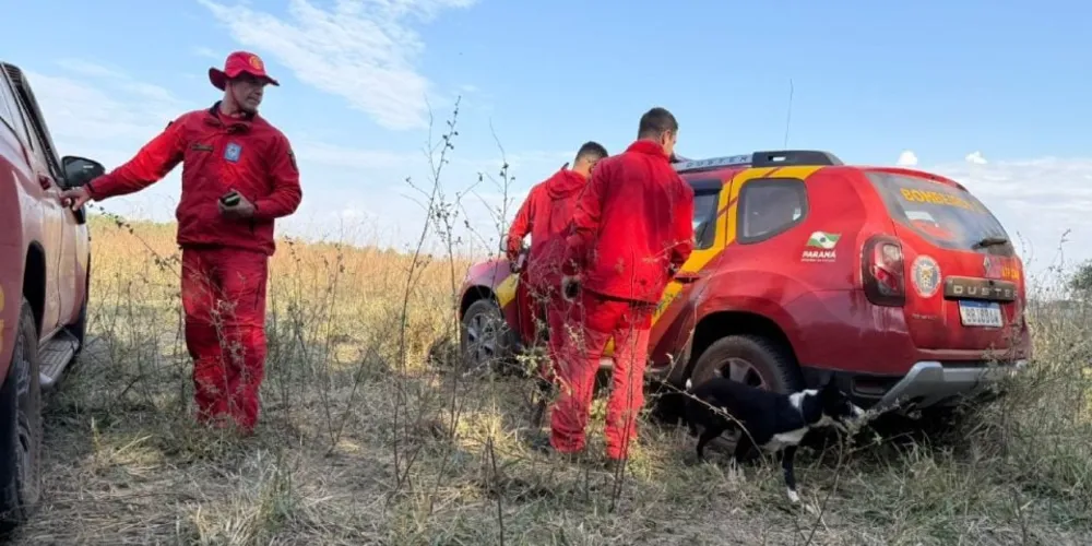 Corpo de Bombeiros na busca pelas vítimas