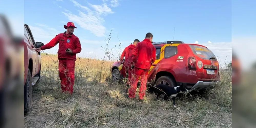 Corpo de Bombeiros na busca pelas vítimas