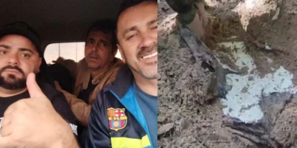 Alencar Gonçalves de Souza, Robishley Hirnani de Oliveira, Rafael Juliano Marascalchi e Diego Henrique Afonso utilizaram o carro