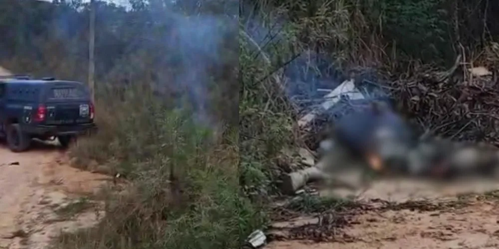 Ainda não se sabe se a mulher estava viva quando teve o corpo incendiado