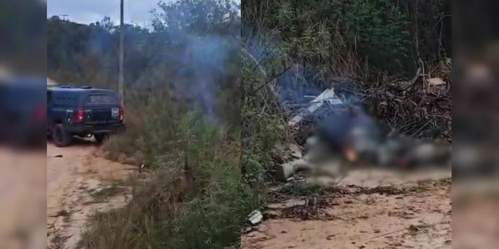 Ainda não se sabe se a mulher estava viva quando teve o corpo incendiado