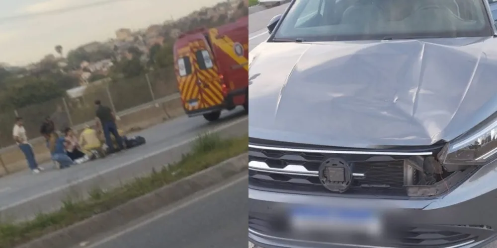 motorista permaneceu no local e acionou o socorro. O homem contou que até tentou desviar, mas não conseguiu