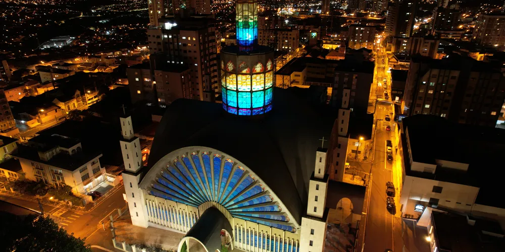 Catedral de Ponta Grossa a noite