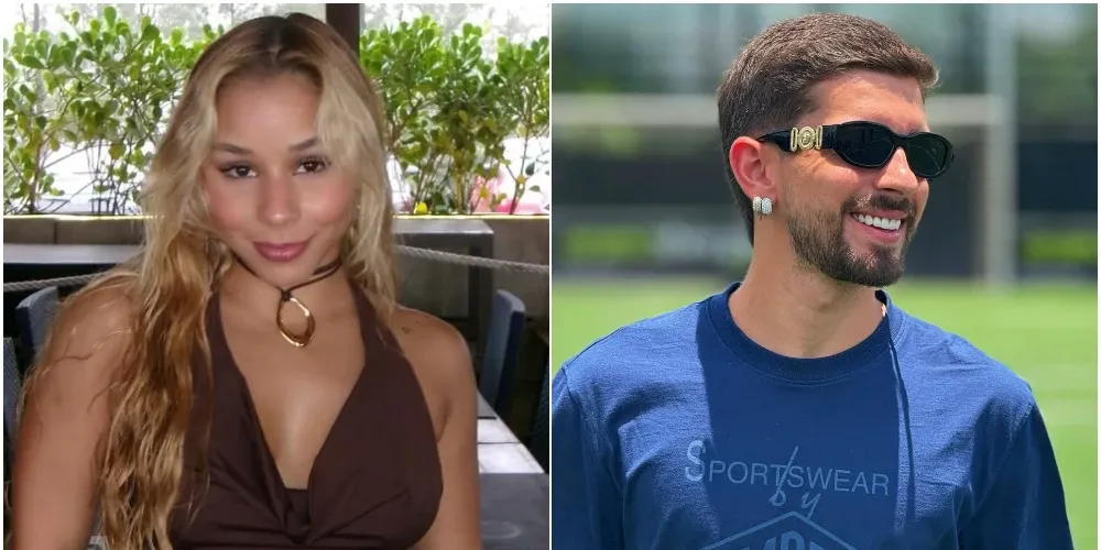 Flavia Saraiva, ginasta, e Tulinho, filho de Túlio Maravilha