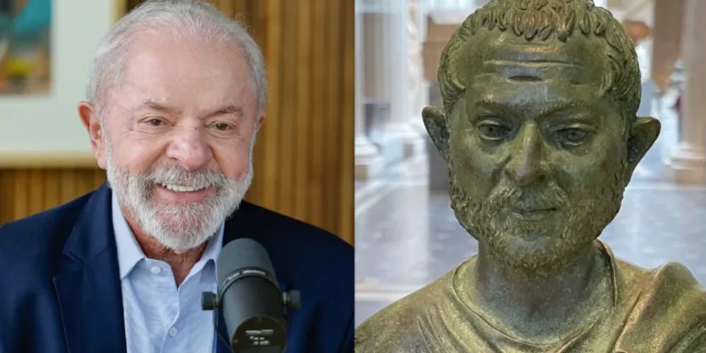 A imagem do ‘gêmeo de Lula’ foi publicada por uma conta dedicada à arte romana clássica