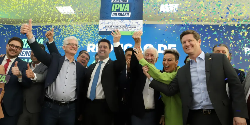 Ratinho Junior sanciona lei que reduz IPVA no Paraná e garante menor alíquota do Brasil