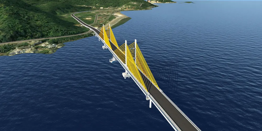 A obra terá comprimento de 1.244 metros, com largura útil mínima de 22,60 metros