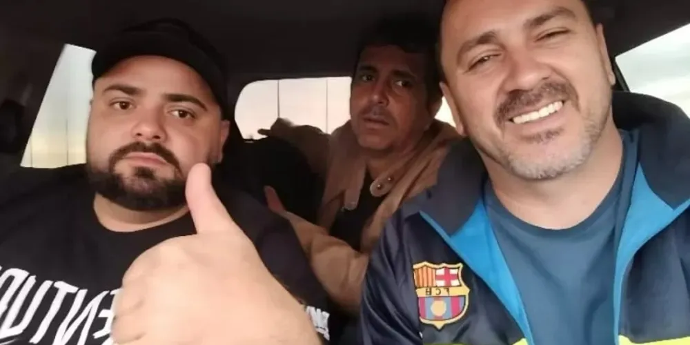 Diego Henrique Afonso (à esquerda), Robishley Hirnani De Oliveira (no centro) e Rafael Juliano Marascalchi (à direita)