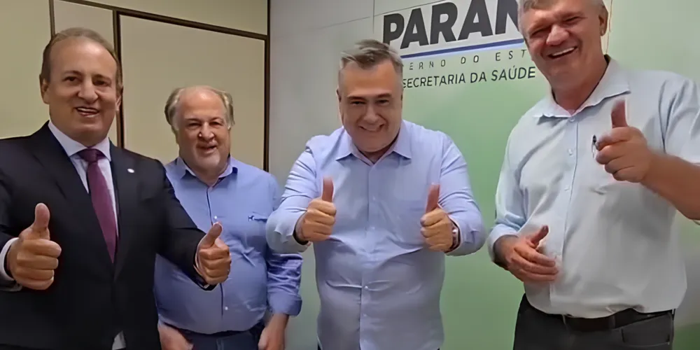 Moacyr Fadel, Reginaldo Cheirubim, Beto Preto e Juca Sloboda estiveram reunidos