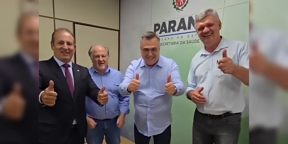 Moacyr Fadel, Reginaldo Cheirubim, Beto Preto e Juca Sloboda estiveram reunidos