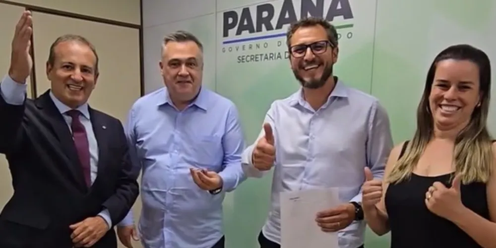 Moacyr Fadel, Beto Preto, Douglas Modesto estiveram reunidos