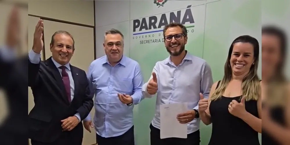Moacyr Fadel, Beto Preto, Douglas Modesto estiveram reunidos
