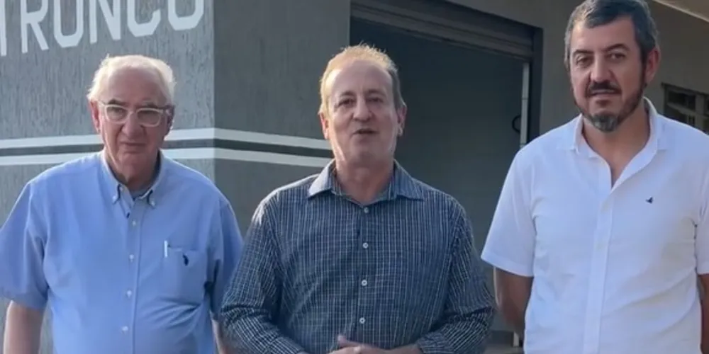 Reinaldo Cardoso, Moacyr Fadel e Reinaldo Cardoso Filho anunciaram o investimento