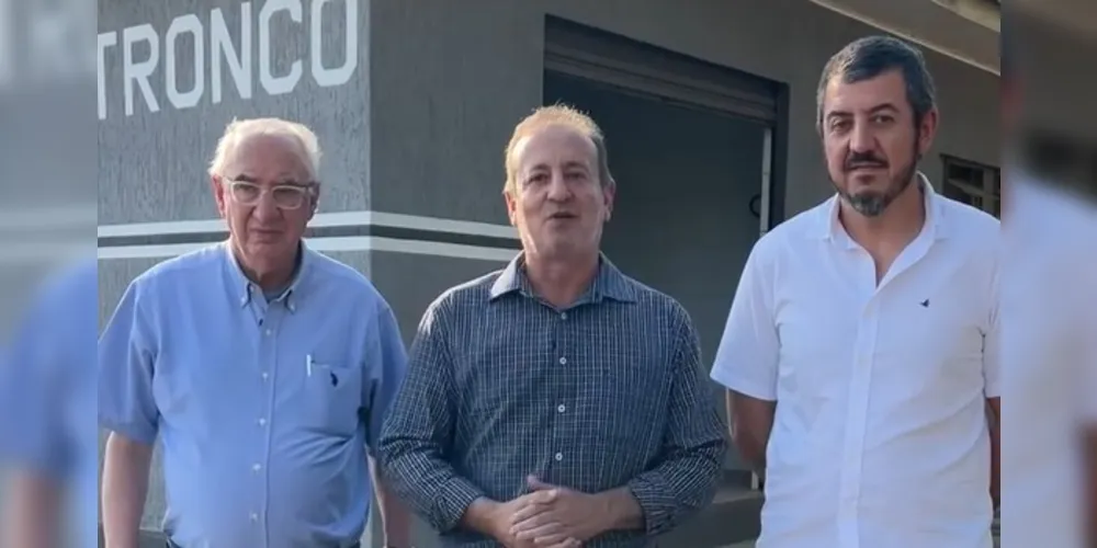 Reinaldo Cardoso, Moacyr Fadel e Reinaldo Cardoso Filho anunciaram o investimento