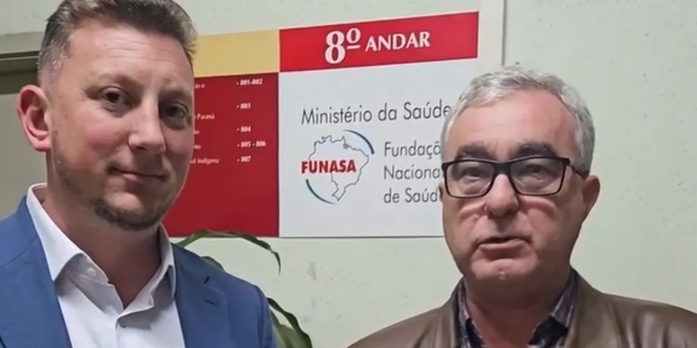 Leandro Jasinski e Airton Rigo Moretto estiveram em Curitiba para tratar do projeto