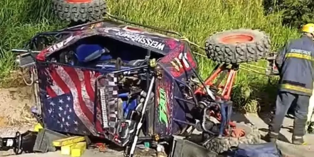 A vítima estava em um veículo comumente utilizado para trilhas