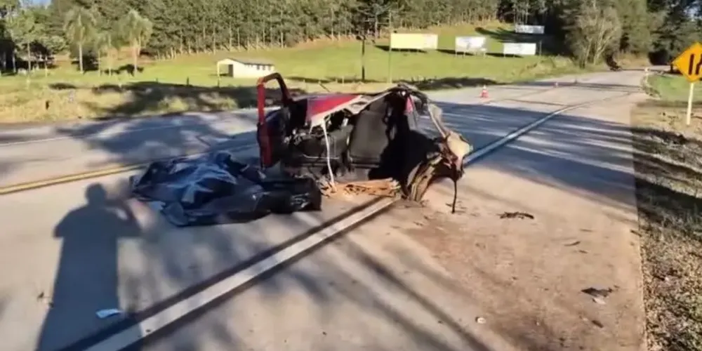 A colisão envolveu um Fiat/Palio, com placas de Pato Branco, e um Audi, com placas de Clevelândia