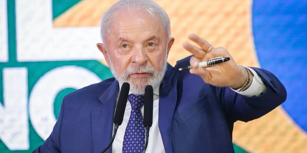 Presidente Luiz Inácio Lula da Silva em discurso