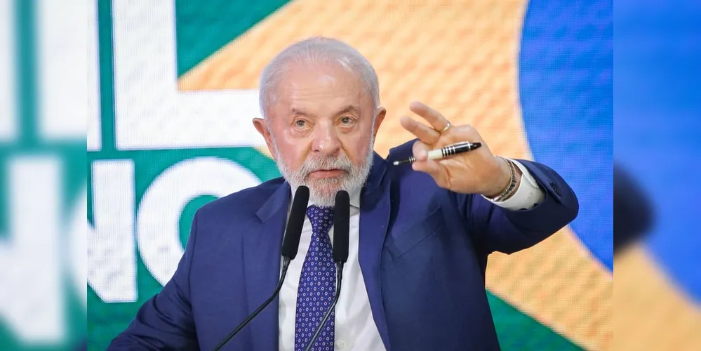 Presidente Luiz Inácio Lula da Silva em discurso