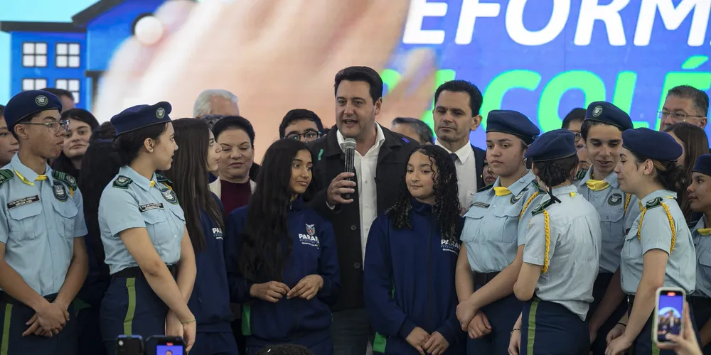 Ratinho Junior anunciou os investimentos nessa terça-feira (21)