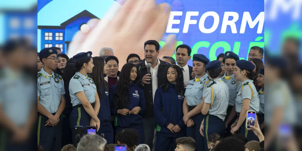 Ratinho Junior anunciou os investimentos nessa terça-feira (21)