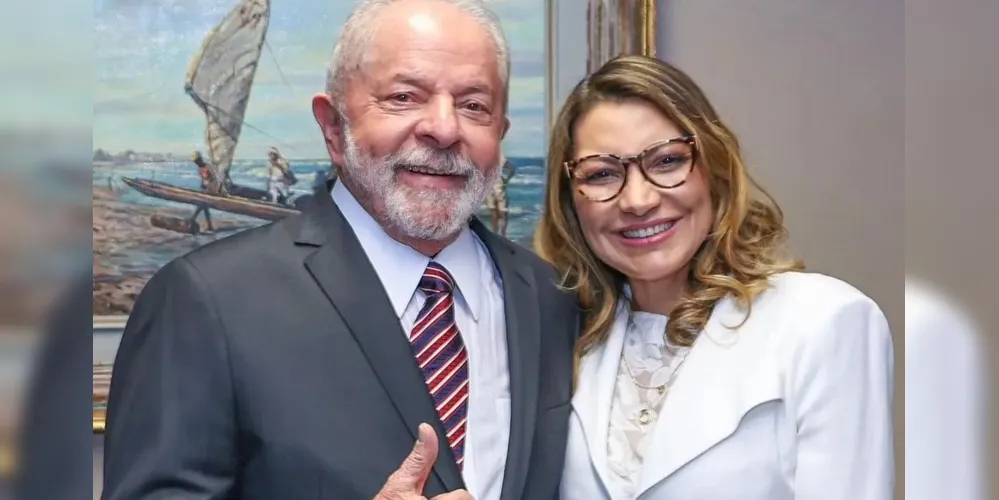 Após fala de Lula, Janja gesticulou negativamente sobre a declaração