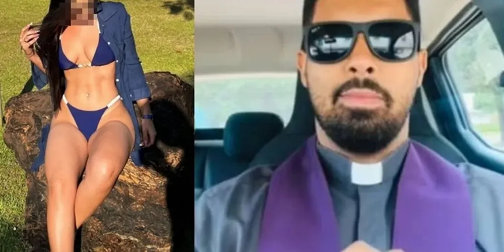 Noiva de fiel e padre Luciano Braga Simplício