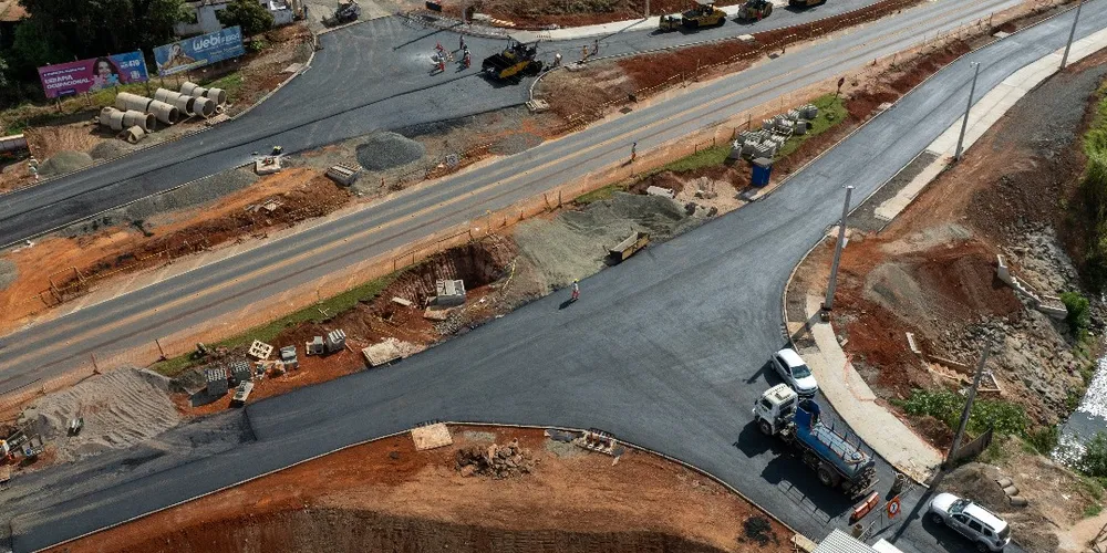 A obra da trincheira ligará os bairros Vila Ozório e Socomim, em Telêmaco Borba