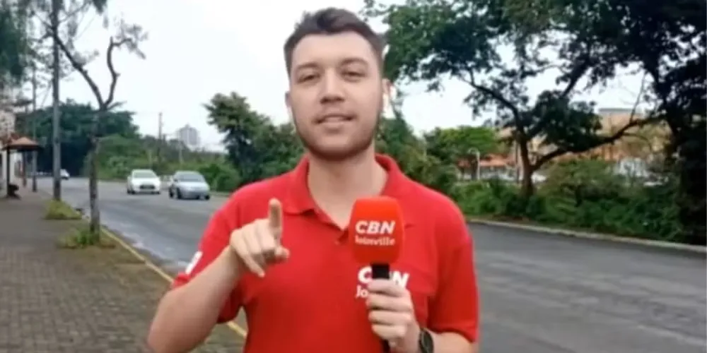 Niro Souza, da CBN Joinville, surpreendeu os telespectadores