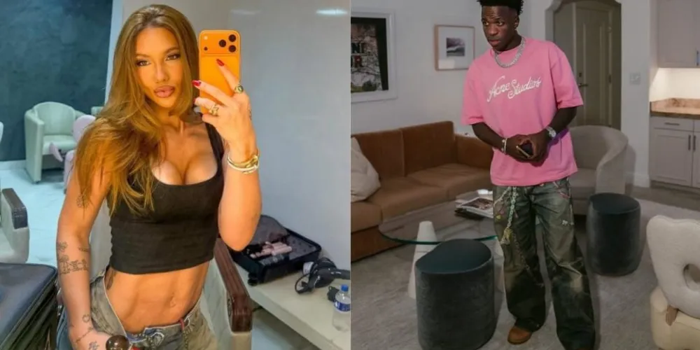 Virginia Fonseca e Vinicius Junior