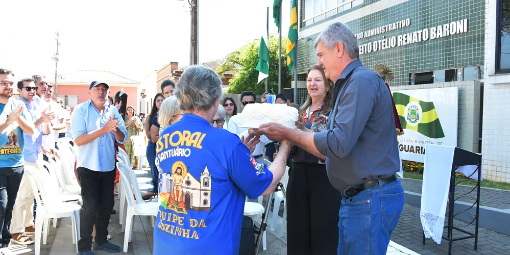 O prefeito Juca Sloboda participou das celebrações