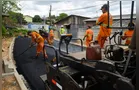 Prefeitura avança com obras de pavimentação em ruas na bacia do Rio Ronda em PG