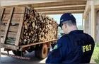Polícia flagra motorista de caminhão usando corda no lugar do cinto de segurança no PR