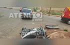 Acidente entre carro e moto deixa adolescente ferido em Telêmaco Borba