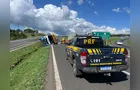 Tombamento de caminhão na BR-277 deixa vítima com ferimentos