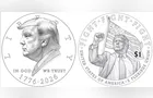 Tesouro avalia moeda de US$ 1 com rosto de Trump para os 250 anos dos EUA
