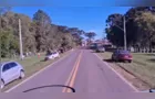 Caminhão tomba e motorista fica ferido na BR-153, em Imbituva; vídeo