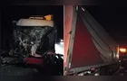 Motorista fica gravemente ferido após colisão com caminhão na PR-090