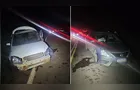 Motorista fica ferido após colidir contra carro na PR-825