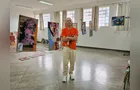 Artista expõe 'Papel do Tempo' no curso de Artes da UEPG